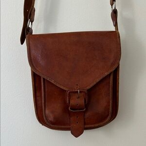 Vintage Leather Bag, Handmade
